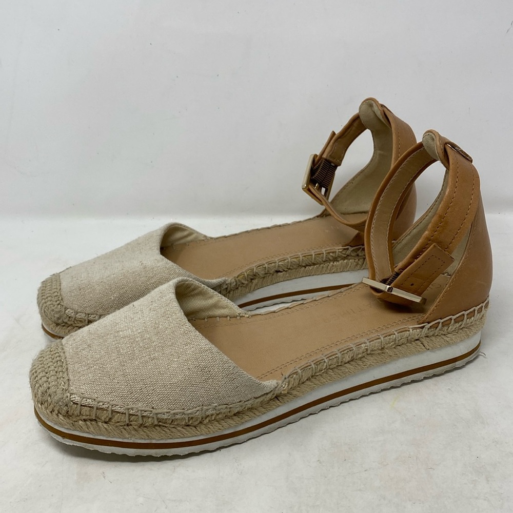 Gibson Latimer Linen Sheep Leather Lined Wedge Espadrilles